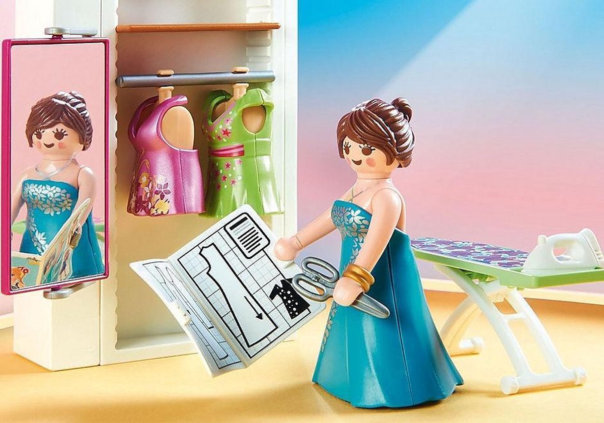 Playmobil Dollhouse Slaapkamer met mode ontwerphoek (70208)