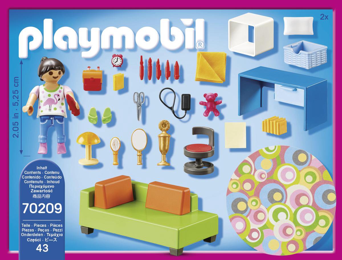 Playmobil Dollhouse Kinderkamer met bedbank (70209)