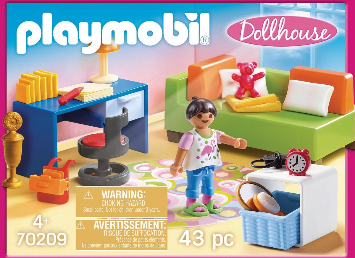 Playmobil Dollhouse Kinderkamer met bedbank (70209)