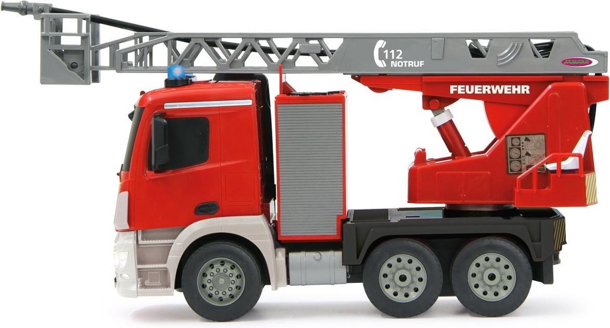 Jamara brandweerwagen RC Mercedes Benz Arocs 2,4 Ghz 1:20 - Rood