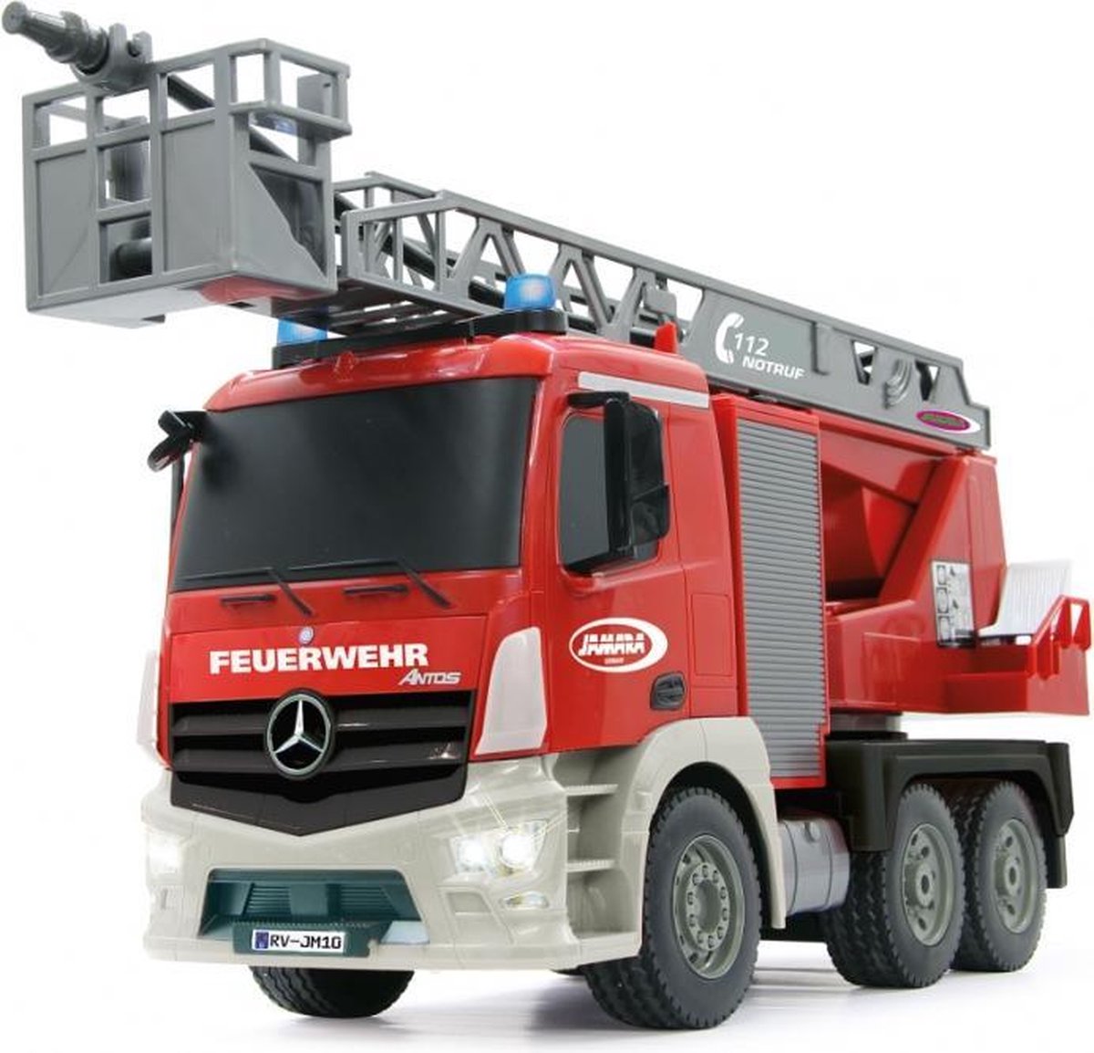 Jamara brandweerwagen RC Mercedes Benz Arocs 2,4 Ghz 1:20 - Rood