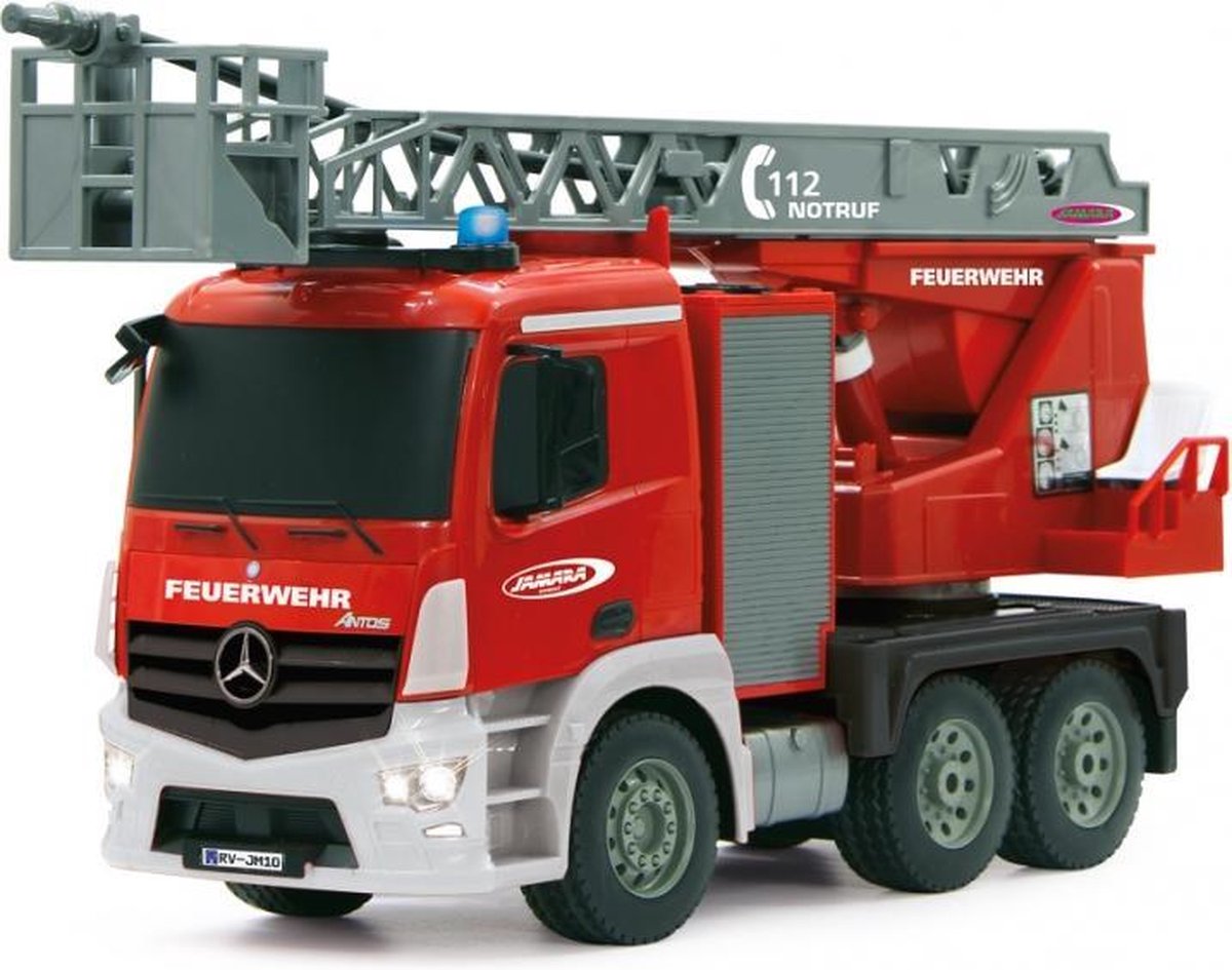 Jamara brandweerwagen RC Mercedes Benz Arocs 2,4 Ghz 1:20 - Rood