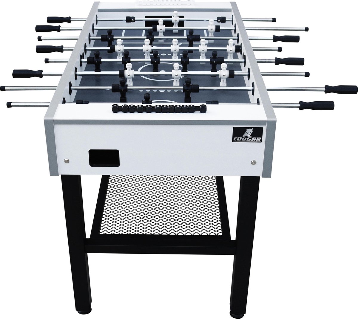 Cougar voetbaltafel Freestyle Pro 141 x 74 x 88 cm/zwart - Wit