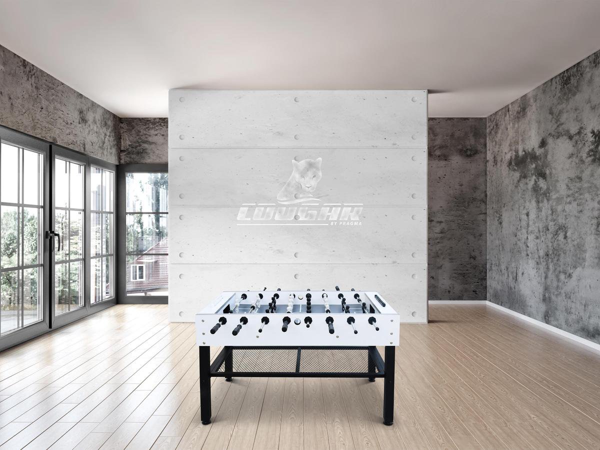 Cougar voetbaltafel Freestyle Pro 141 x 74 x 88 cm/zwart - Wit