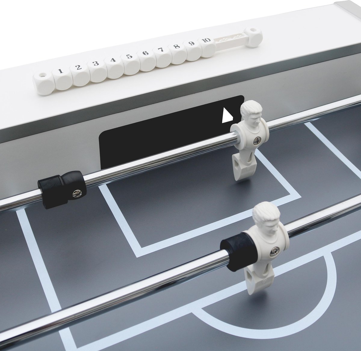 Cougar voetbaltafel Freestyle Pro 141 x 74 x 88 cm/zwart - Wit