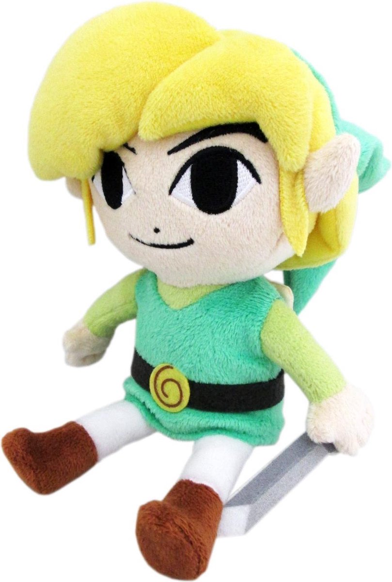 San-ei Co Little Buddy knuffel Legend of Zelda: Link 28 cm groen - Geel