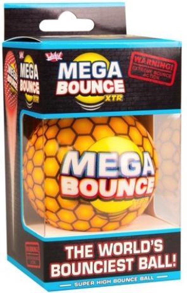 Wicked stuiterbal Mega Bounce XTR 7 cm 68 gram - Geel