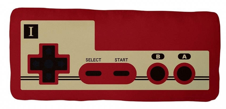 San-ei Co Little Buddy knuffel Nintendo: Famicom Controller 16 cm - Rood