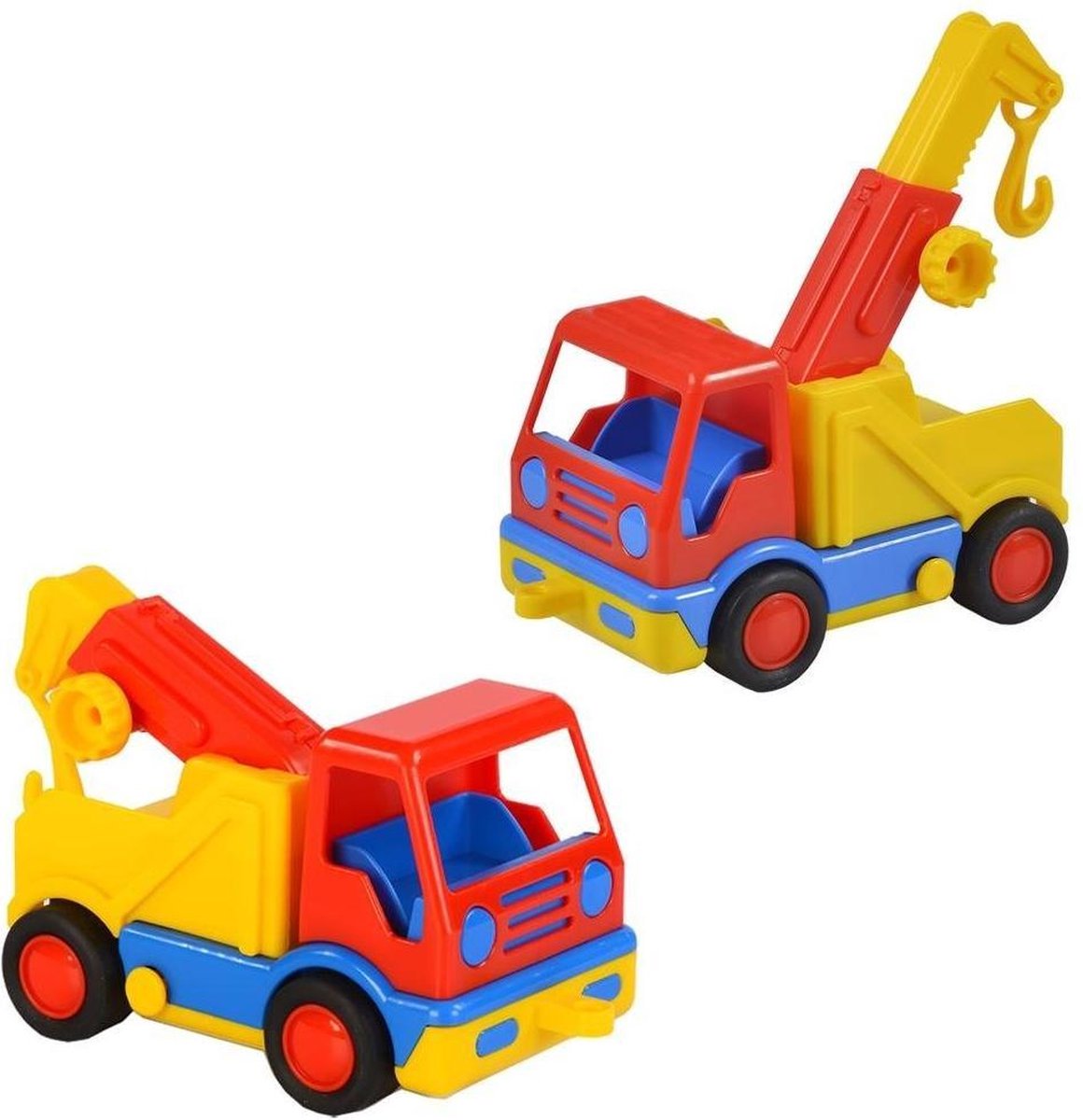 Polesie takelwagen 20 cm/geel - Rood