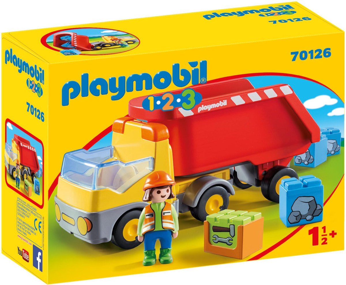 Playmobil 1, 2, 3 Kiepwagen (70126)