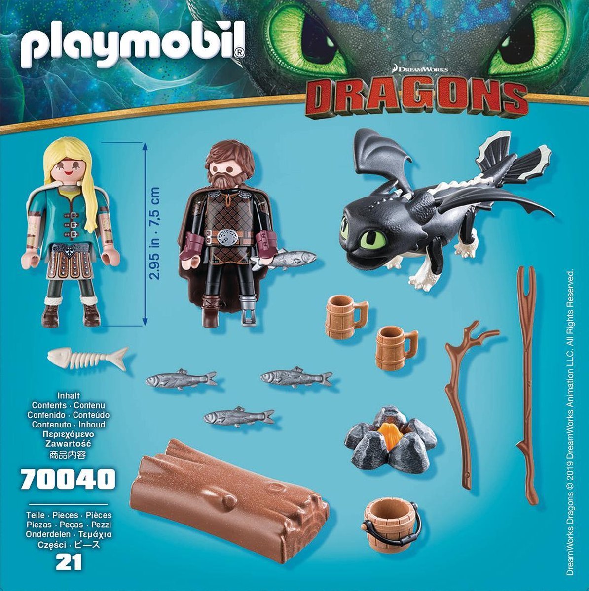 Playmobil Dragons Hikkie en Astrid met babydraak (70040)