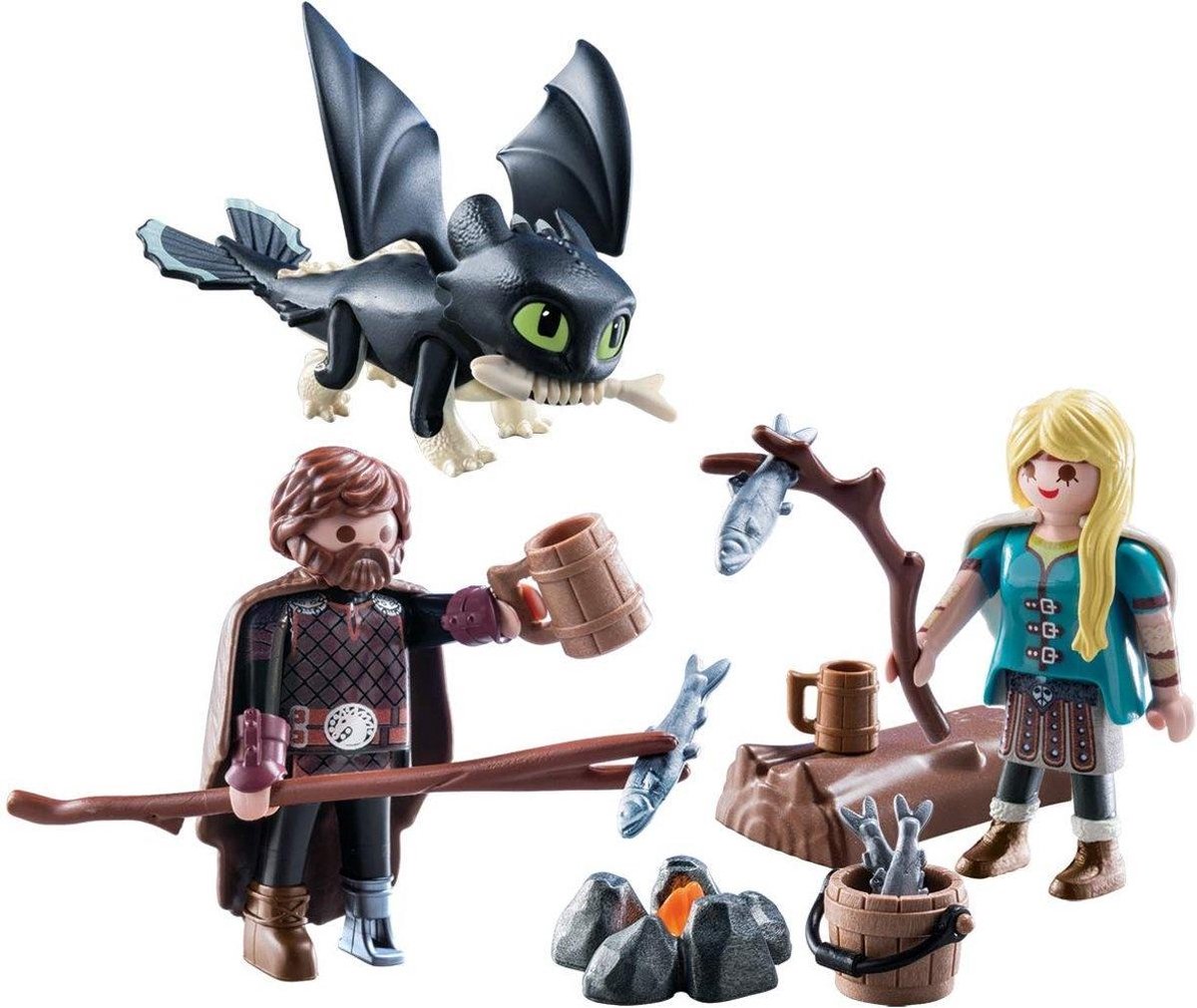 Playmobil Dragons Hikkie en Astrid met babydraak (70040)