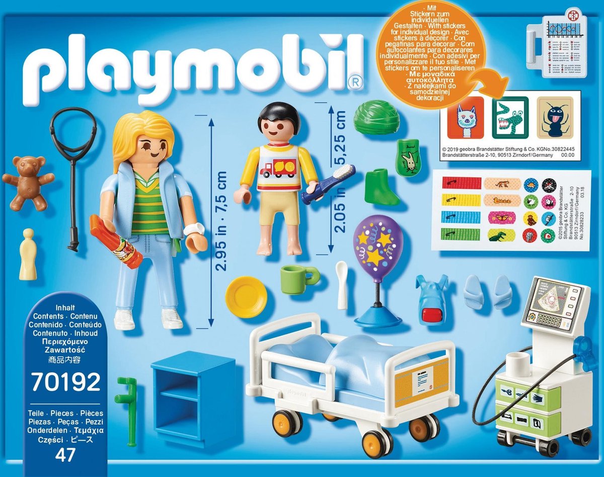 Playmobil City Life Kinderziekenhuiskamer (70192)