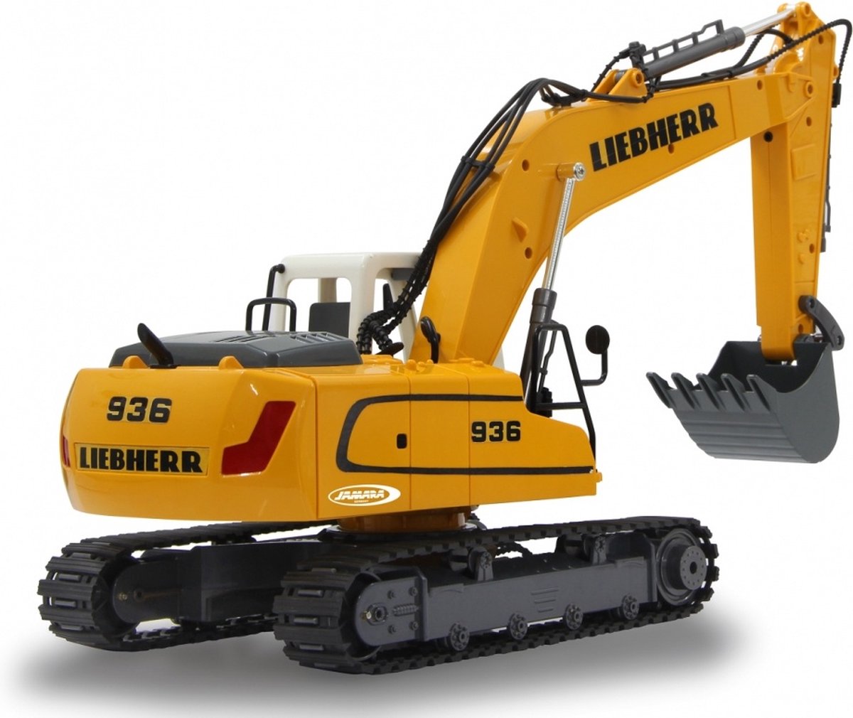 Jamara graafmachine RC Liebherr R936 2,4 GHz 1:20 - Geel