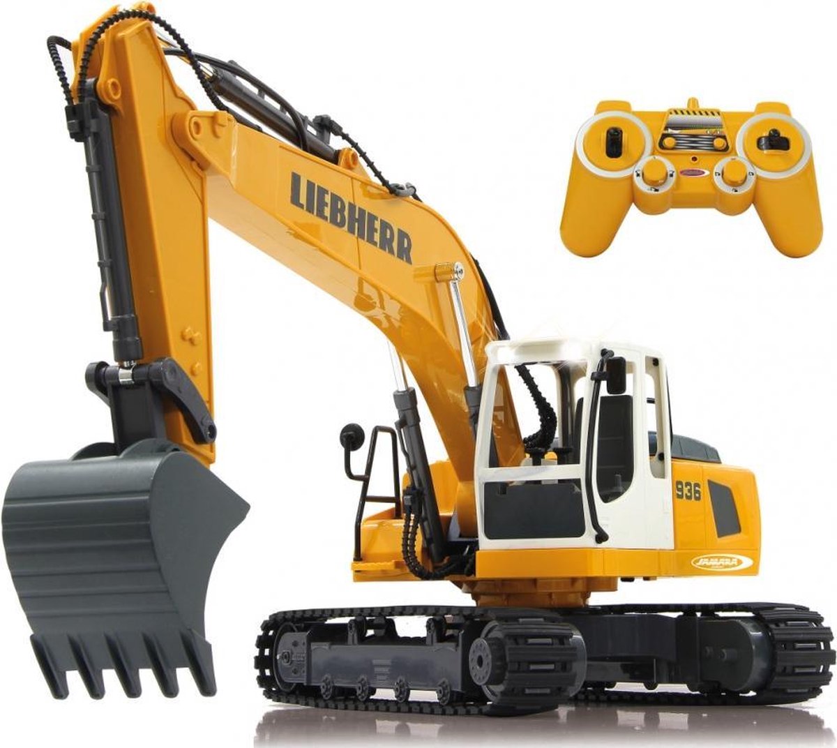 Jamara graafmachine RC Liebherr R936 2,4 GHz 1:20 - Geel