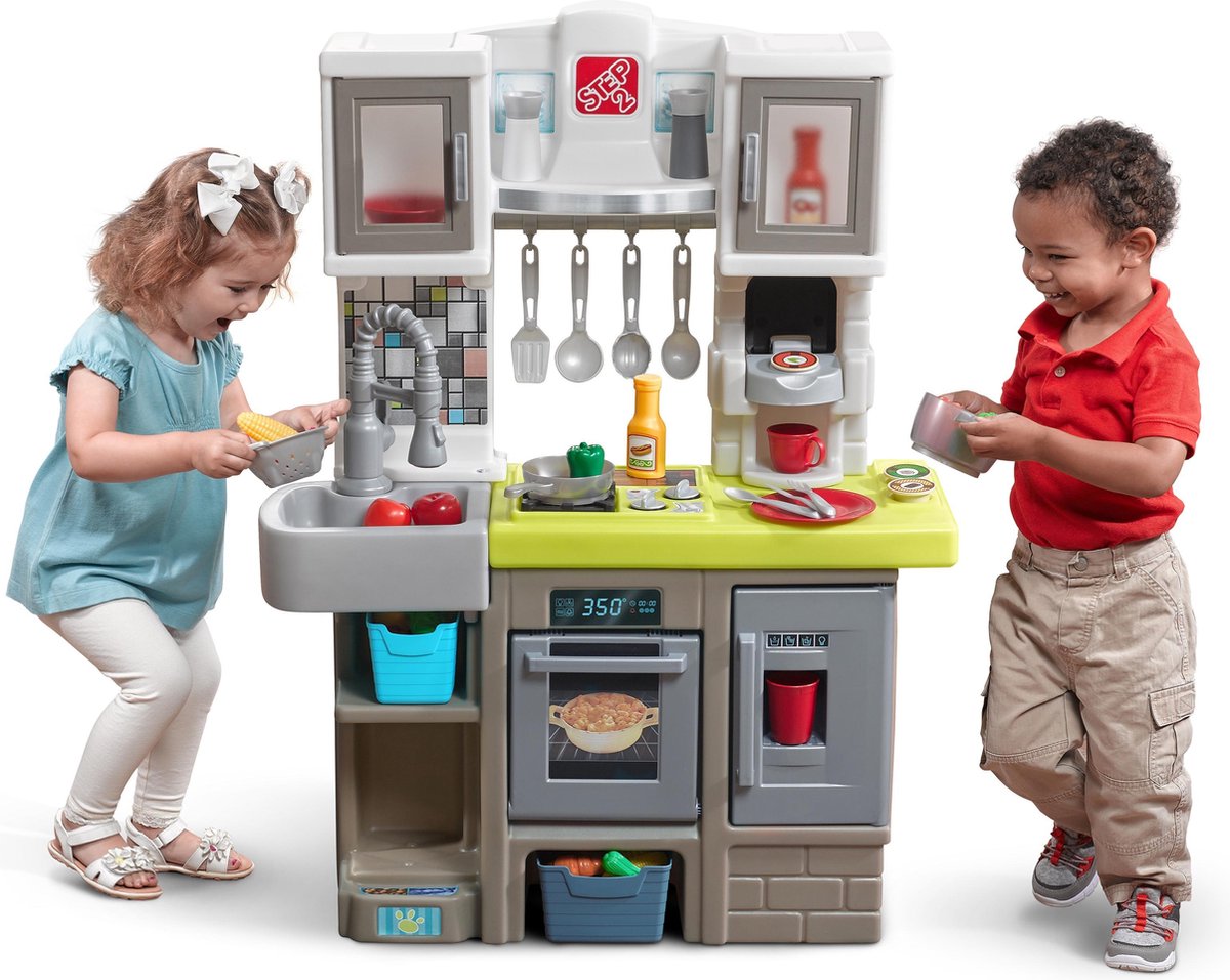 Step2 Speelgoedkeuken Contemporary Chefs Kitchen 98 cm - Bruin