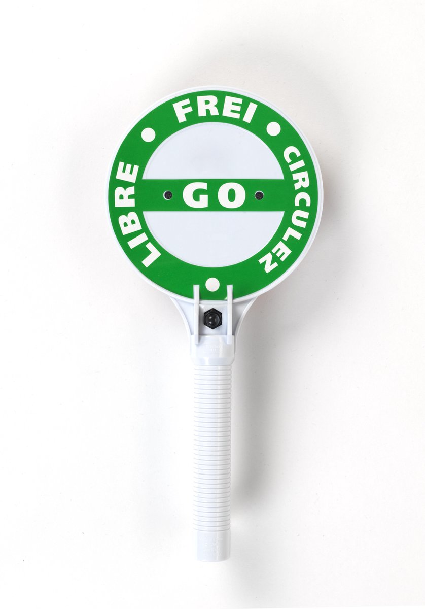 Theo Klein Klein politie stopbord met handvat en knipperlicht 29 cm - Rood