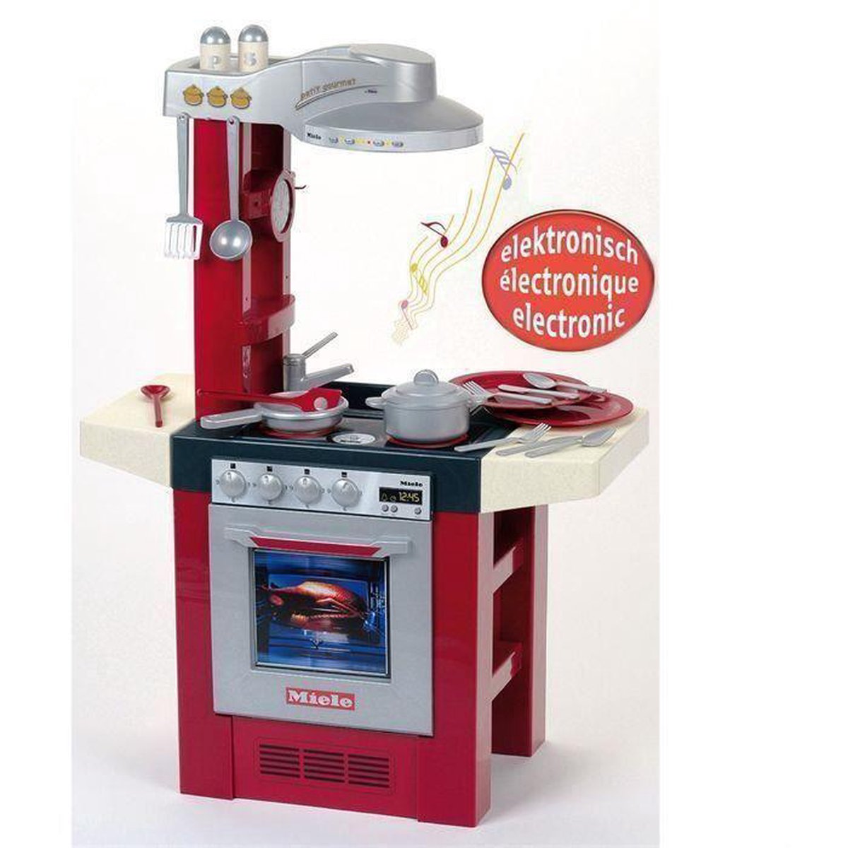 Klein Miele keuken "Petit Gourmet" 18 delig - Grijs