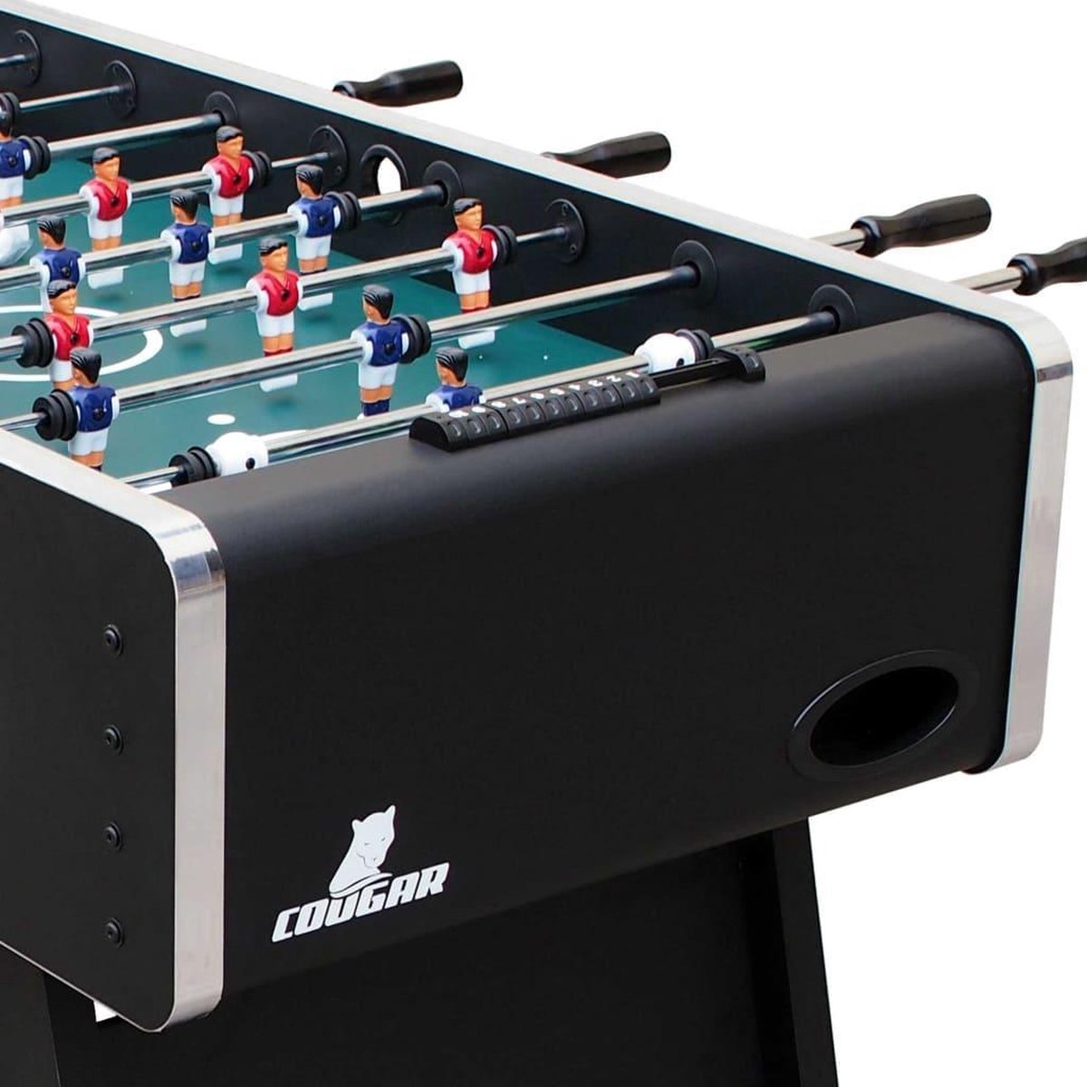 Cougar Arena TS voetbaltafel met telescoopstangen 141 cm - Zwart