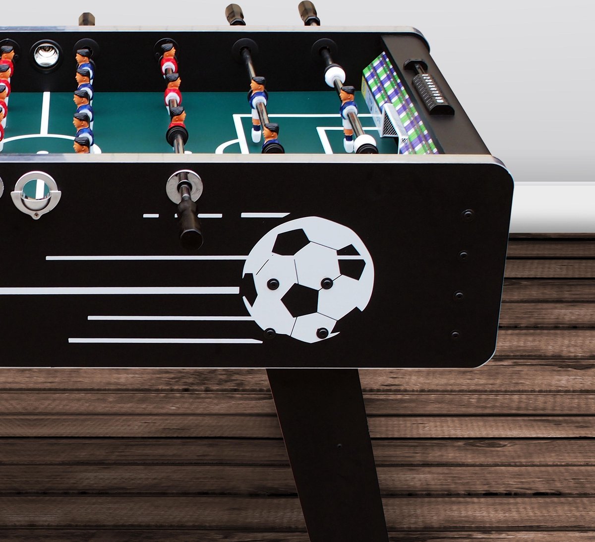 Cougar Arena TS voetbaltafel met telescoopstangen 141 cm - Zwart
