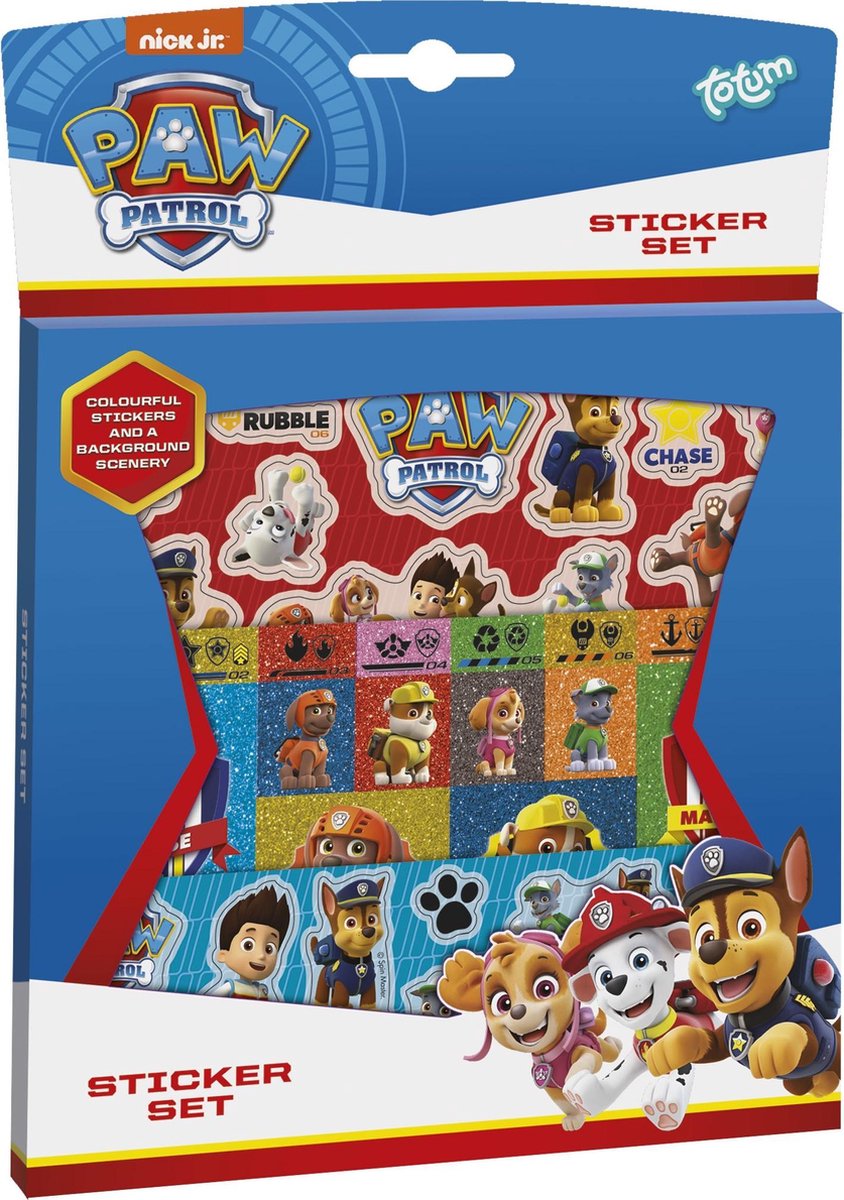 Totum stickerset Paw Patrol