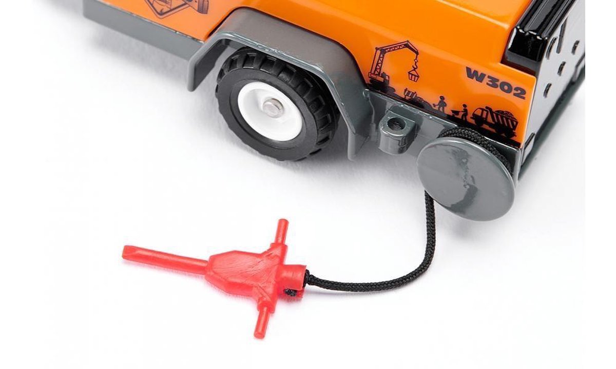 Siku RAM 1500 met compressor aanhanger (3505) - Oranje