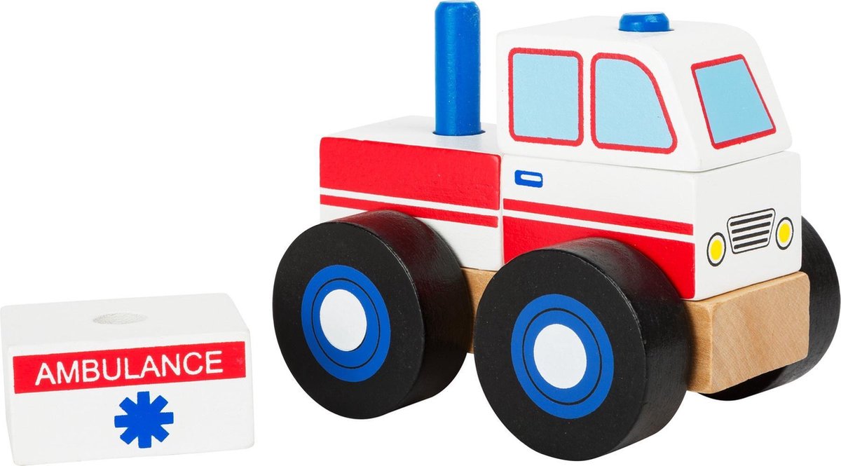 Small Foot Ambulance bouwvoertuig - Wit