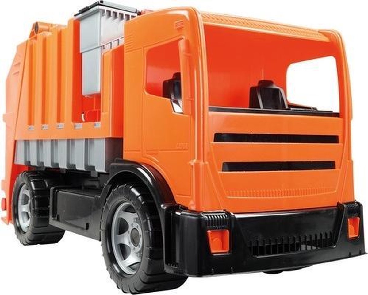 Lena vuilniswagen Giga Trucks 71 cm - Oranje