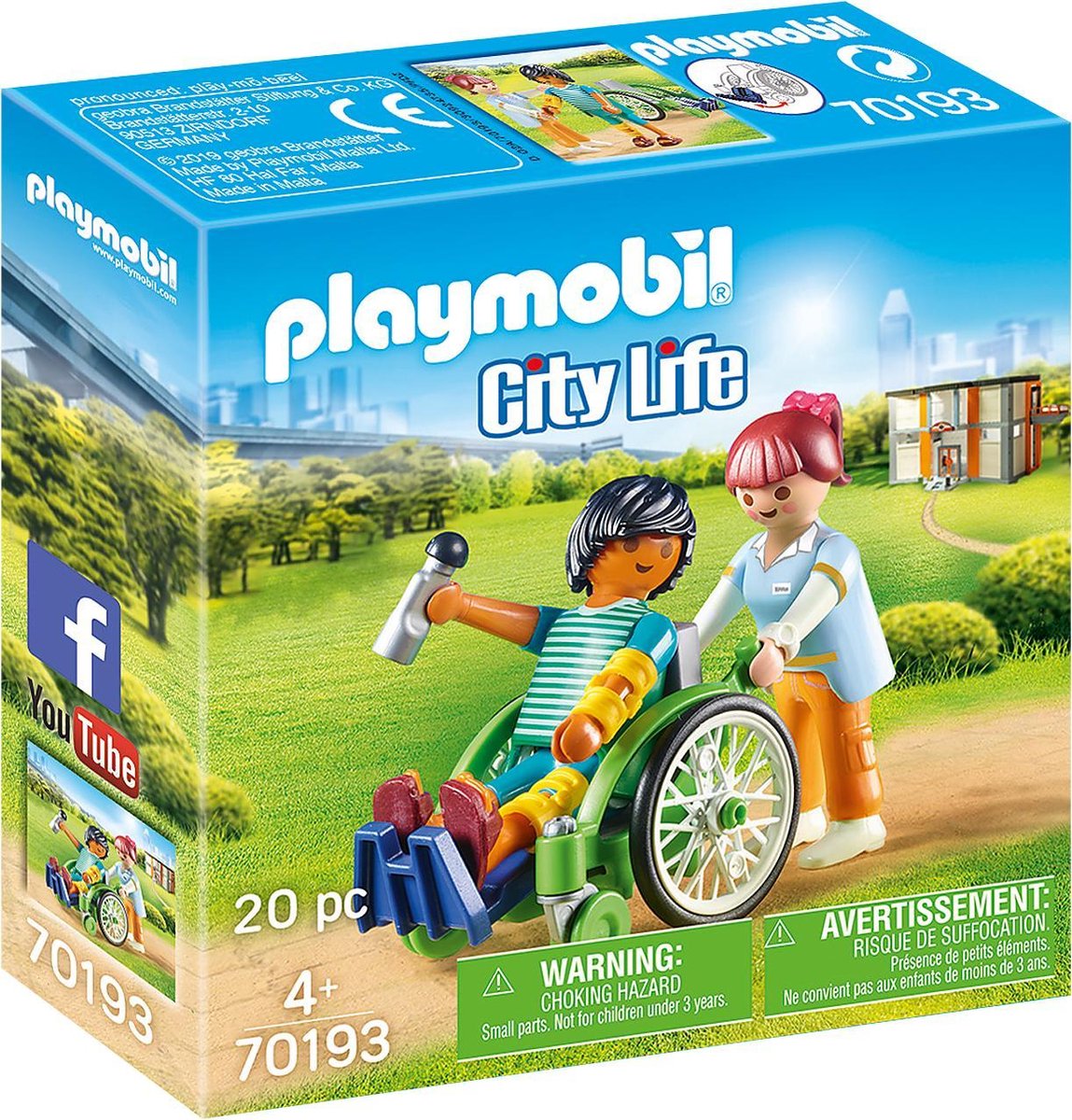 Playmobil City Life Patiënt in rolstoel (70193)