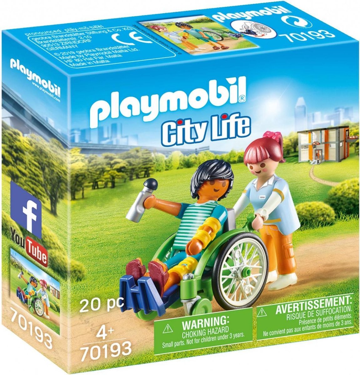 Playmobil City Life Patiënt in rolstoel (70193)