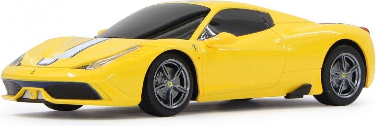 Rastar RC Ferrari 458 Speciale jongens 27 MHz 1:24 - Geel