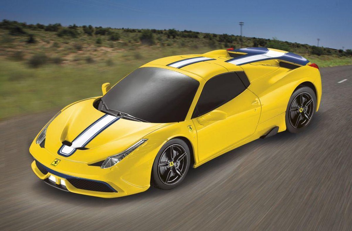 Rastar RC Ferrari 458 Speciale jongens 27 MHz 1:24 - Geel