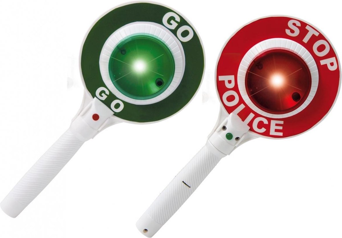 Jamara Stop & Go bordje politie junior 25,5 cm - Groen
