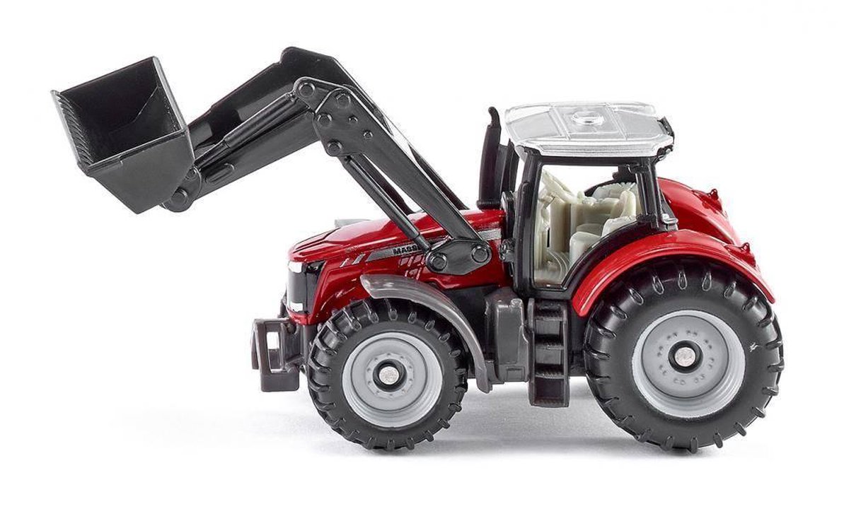 Siku Massey Ferguson tractor met voorlader (1484) - Rood