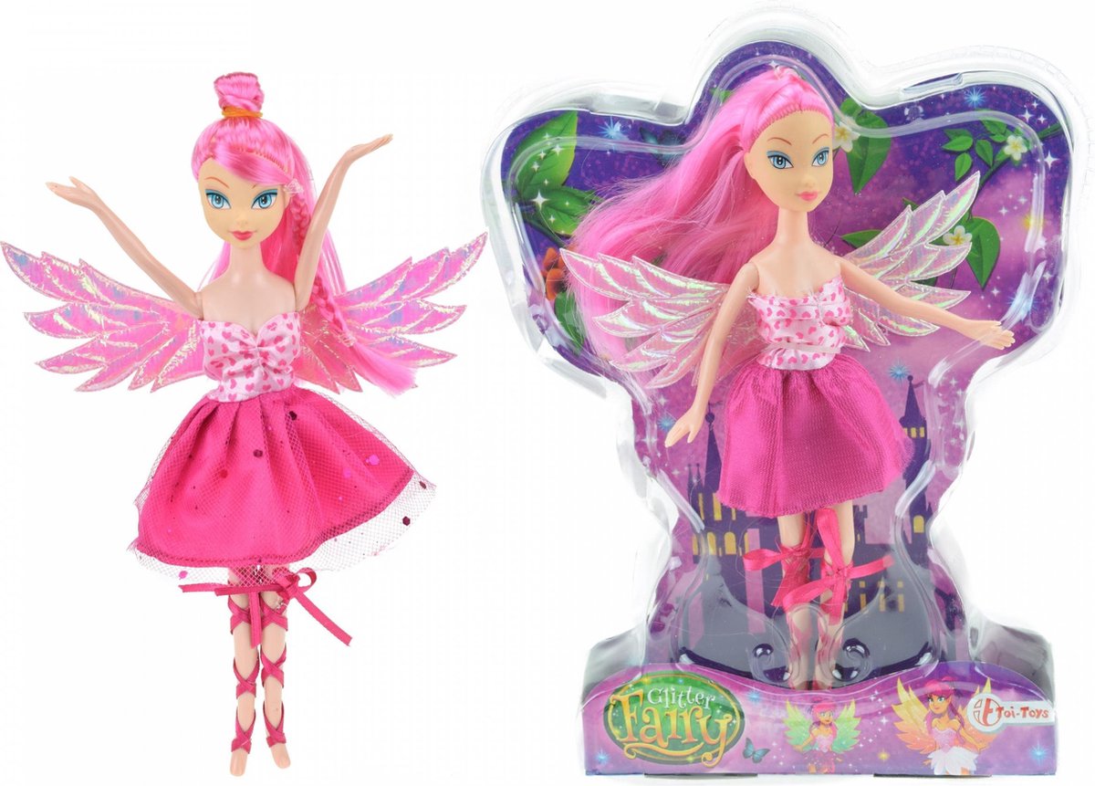 Toi-Toys Toi Toys Tienerpop glitterfee 22 cm - Roze
