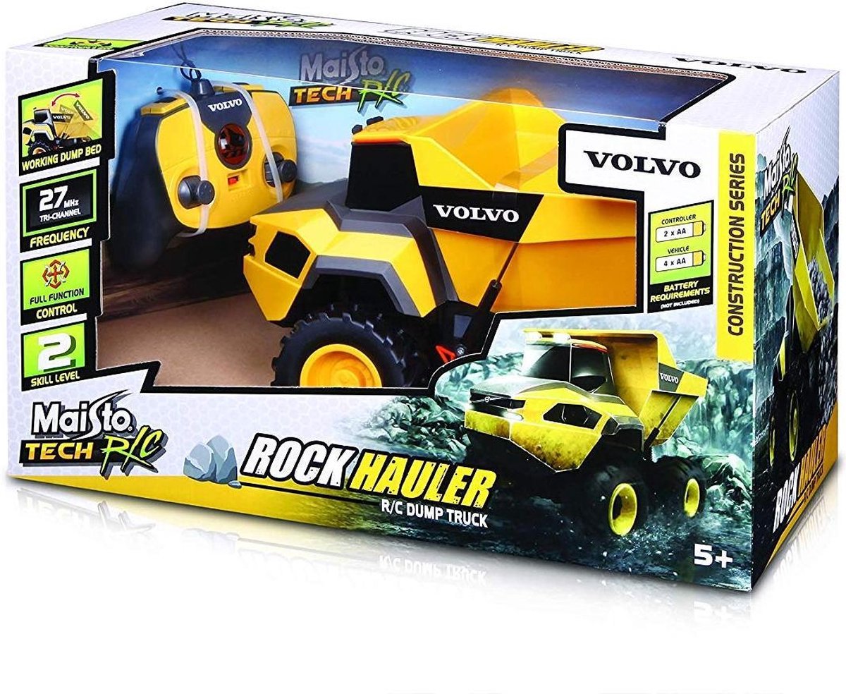 Maisto RC knikdumper Volvo Rock Hauler 1:16 - Geel