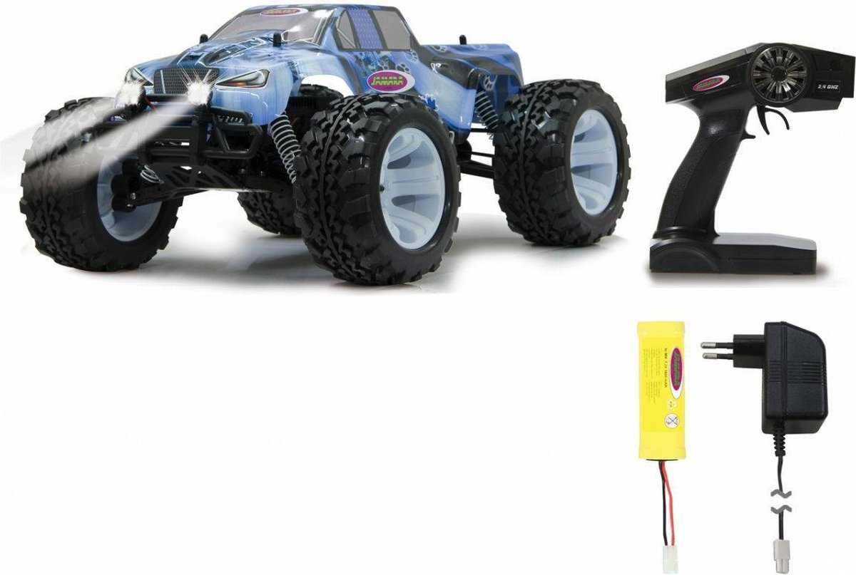 Jamara RC Tiger Ice monstertruck jongens 2,4G 1:10 - Blauw