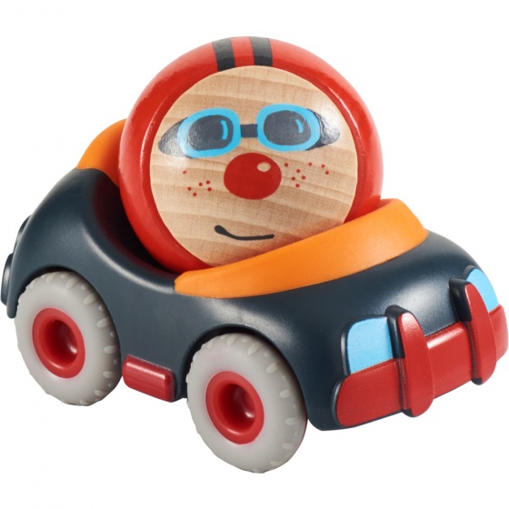 HABA raceauto met knikker blauw/ 9 cm - Rood