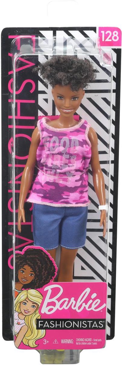 Mattel Barbie tienerpop Fashionistas #128 30 cm - Roze