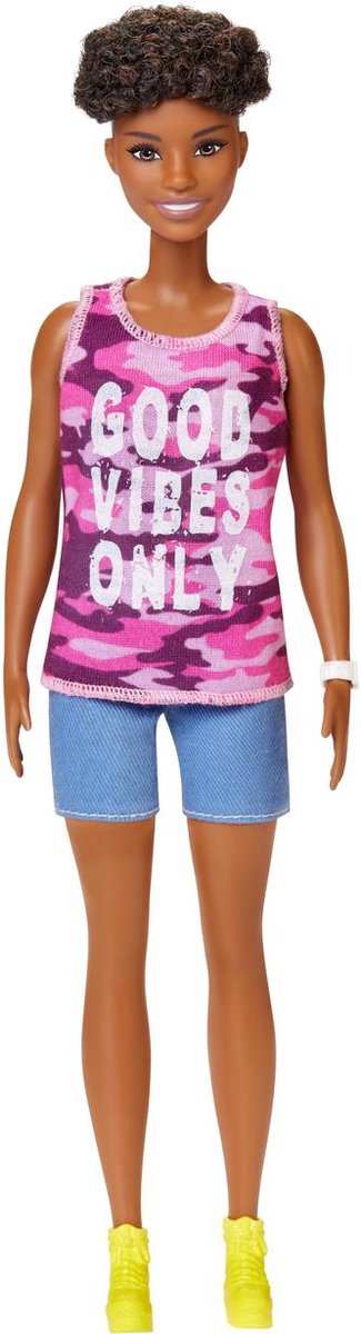 Mattel Barbie tienerpop Fashionistas #128 30 cm - Roze