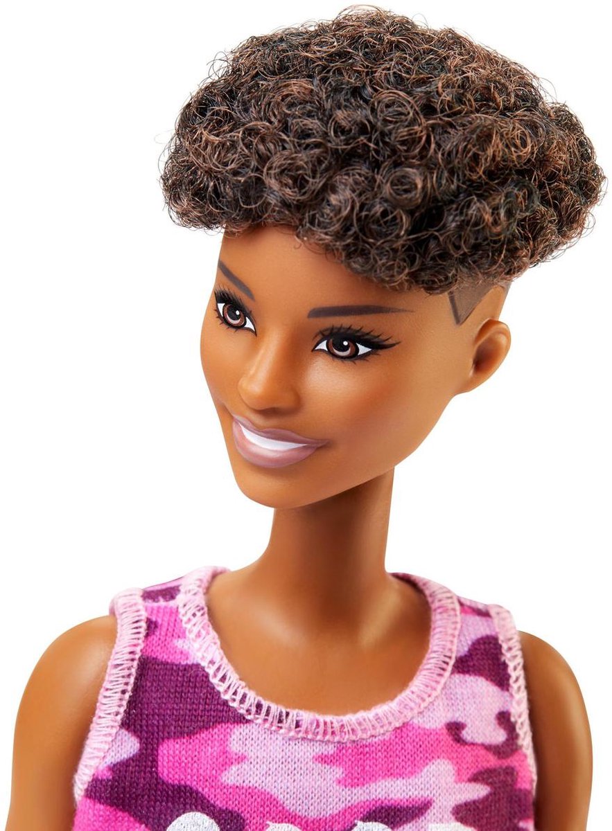 Mattel Barbie tienerpop Fashionistas #128 30 cm - Roze