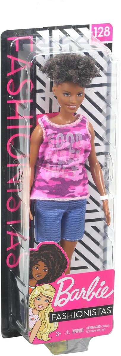 Mattel Barbie tienerpop Fashionistas #128 30 cm - Roze