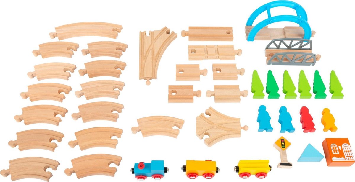 Small Foot speelgoedtrein Big Journey hout junior 40 delig