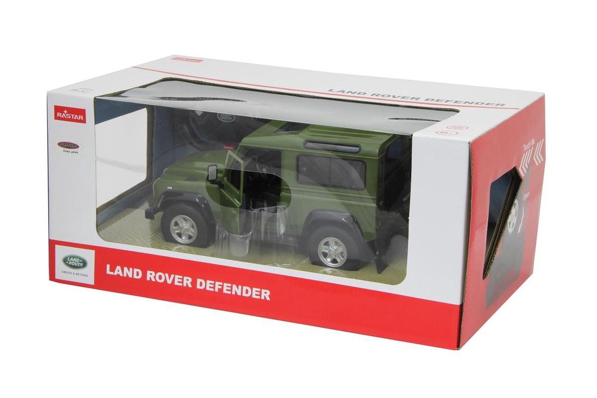 Rastar RC Land Rover Defender jongens 40 MHz 1:14 - Groen