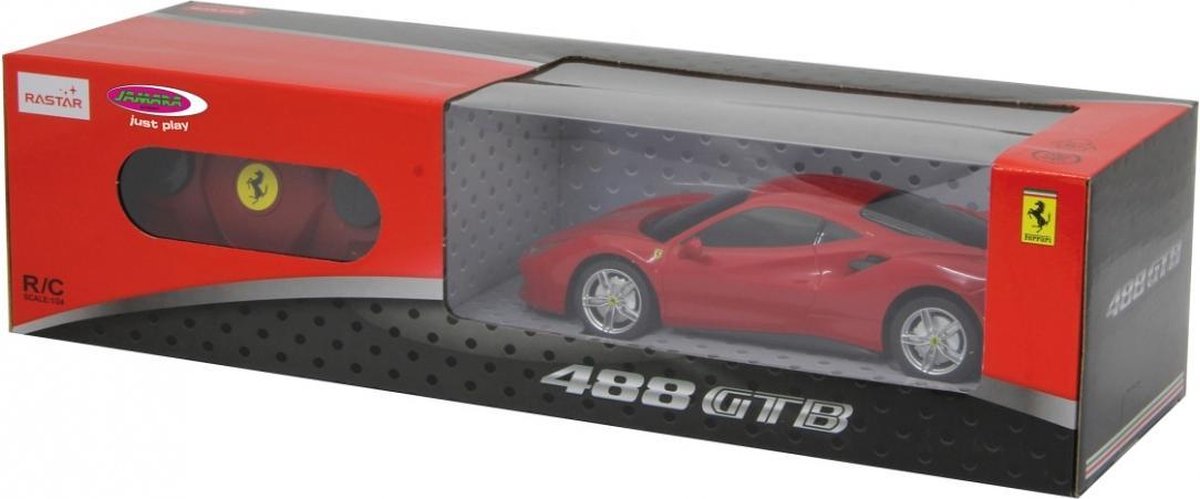 Rastar RC Ferrari 488 GTB jongens 27 MHz 1:24 - Rood
