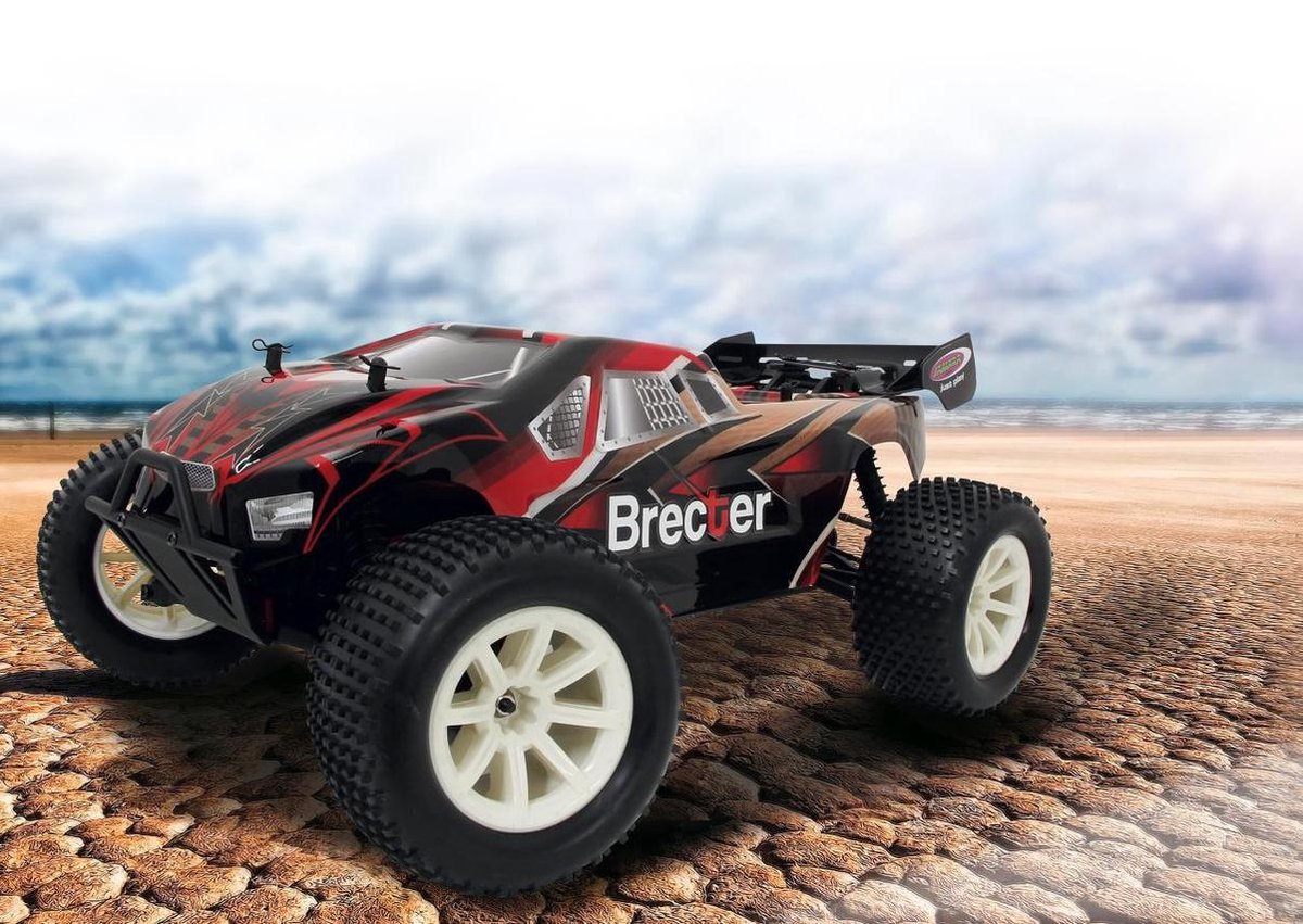 Jamara RC Brecter Truggy jongens LiPo 1:10 2,4G/zwart - Rood