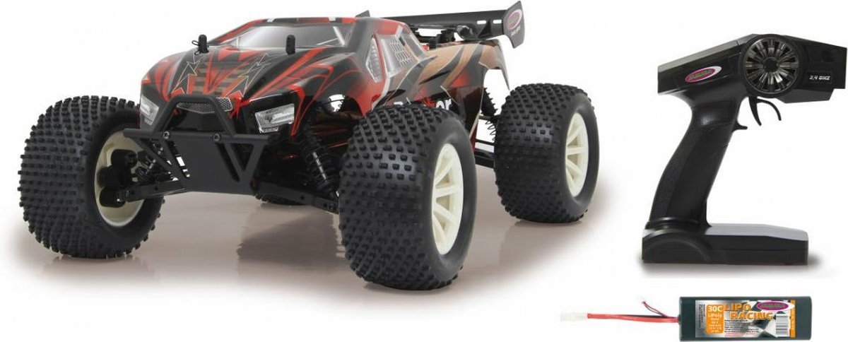 Jamara RC Brecter Truggy jongens LiPo 1:10 2,4G/zwart - Rood