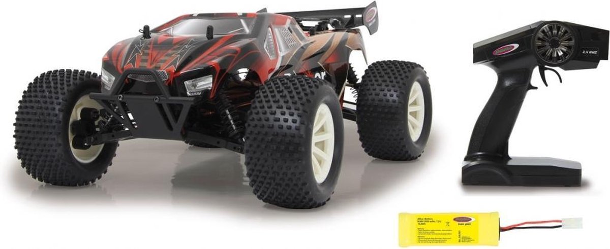 Jamara RC Brecter Truggy jongens LiPo 1:10 2,4G/zwart - Rood
