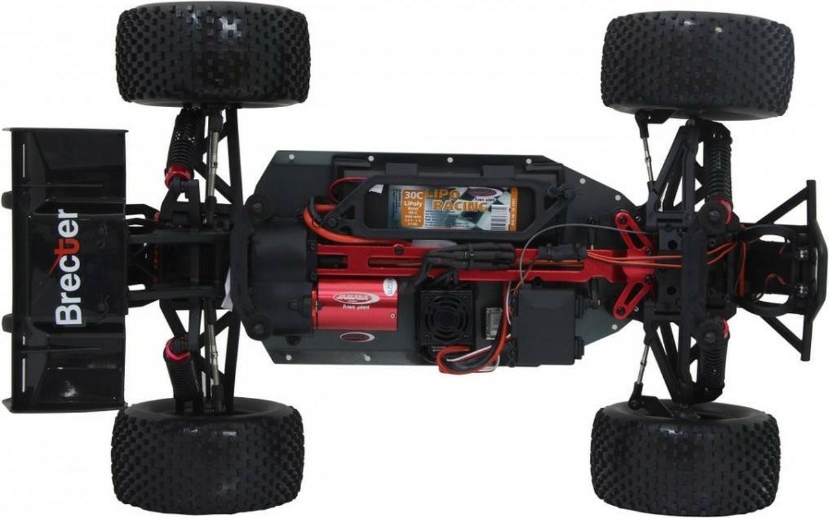 Jamara RC Brecter Truggy jongens LiPo 1:10 2,4G/zwart - Rood