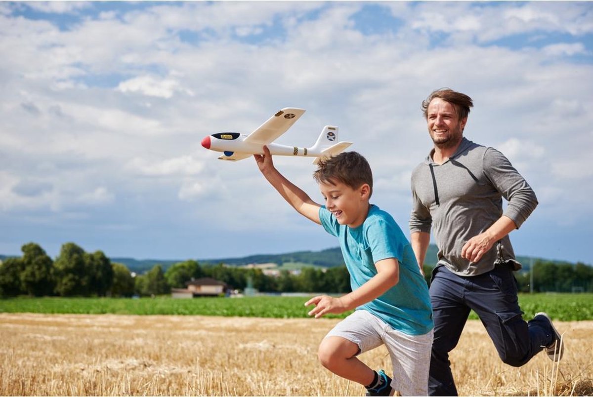 HABA Terra Kids maxi werpvliegtuig 69 cm - Wit